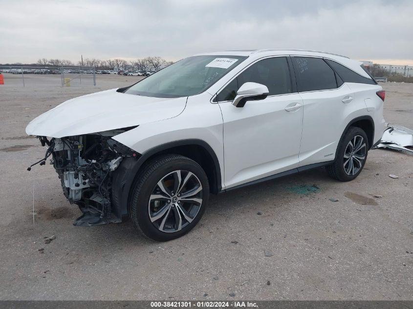 2021 LEXUS RX 450HL JTJHGKFAXM2019544