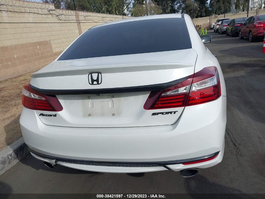 2017 HONDA ACCORD SPORT - 1HGCR2F53HA196119