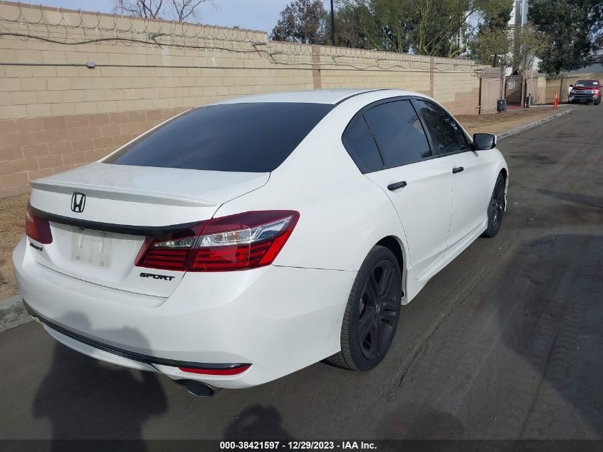 2017 HONDA ACCORD SPORT - 1HGCR2F53HA196119