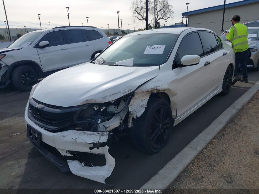 2017 HONDA ACCORD SPORT - 1HGCR2F53HA196119