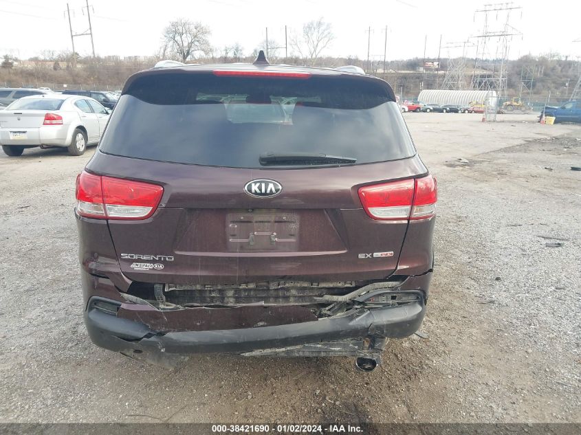 2016 KIA SORENTO EX - 5XYPHDA10GG034014