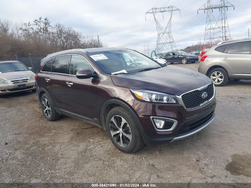 2016 KIA SORENTO EX - 5XYPHDA10GG034014