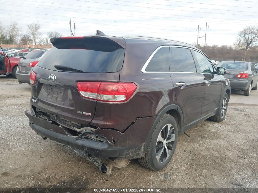 2016 KIA SORENTO EX - 5XYPHDA10GG034014