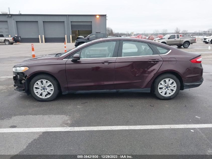 2013 FORD FUSION S - 3FA6P0G73DR320031