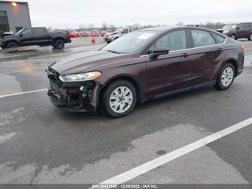 2013 FORD FUSION S - 3FA6P0G73DR320031