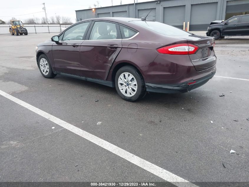 2013 FORD FUSION S - 3FA6P0G73DR320031