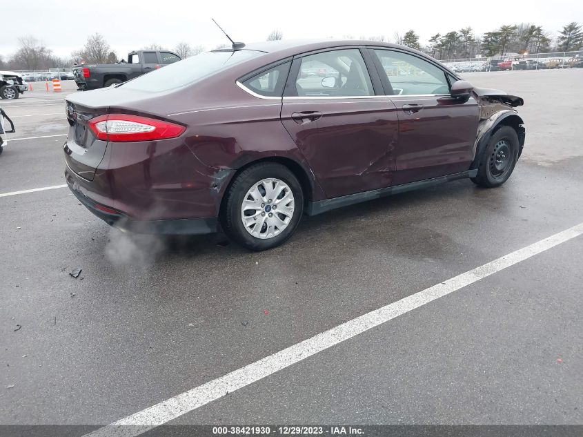 2013 FORD FUSION S - 3FA6P0G73DR320031