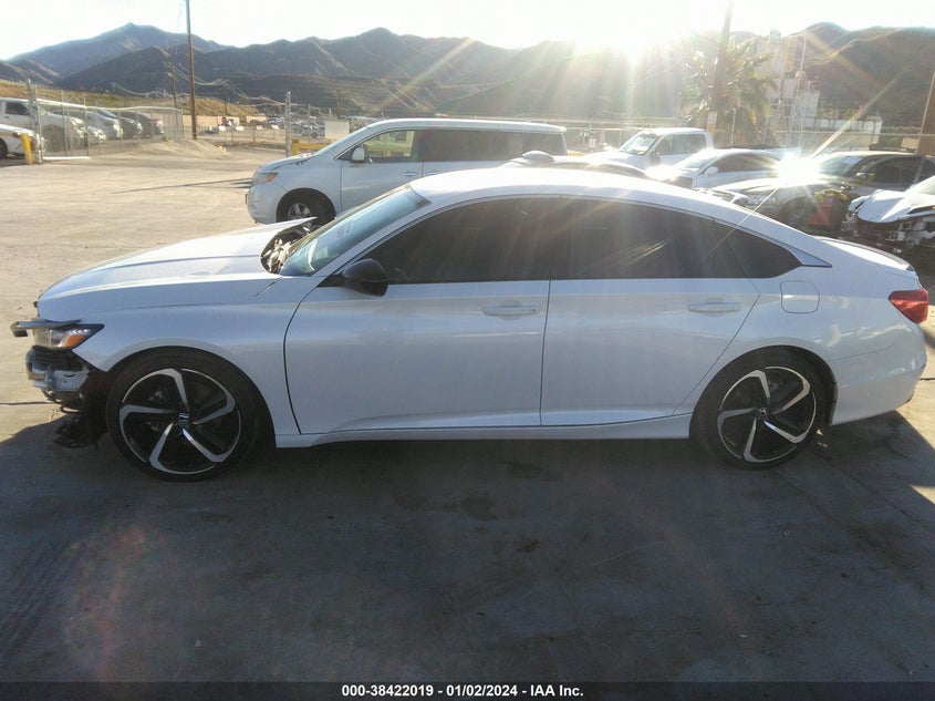 VIN 1HGCV1F32NA008089 2022 HONDA ACCORD SPORT