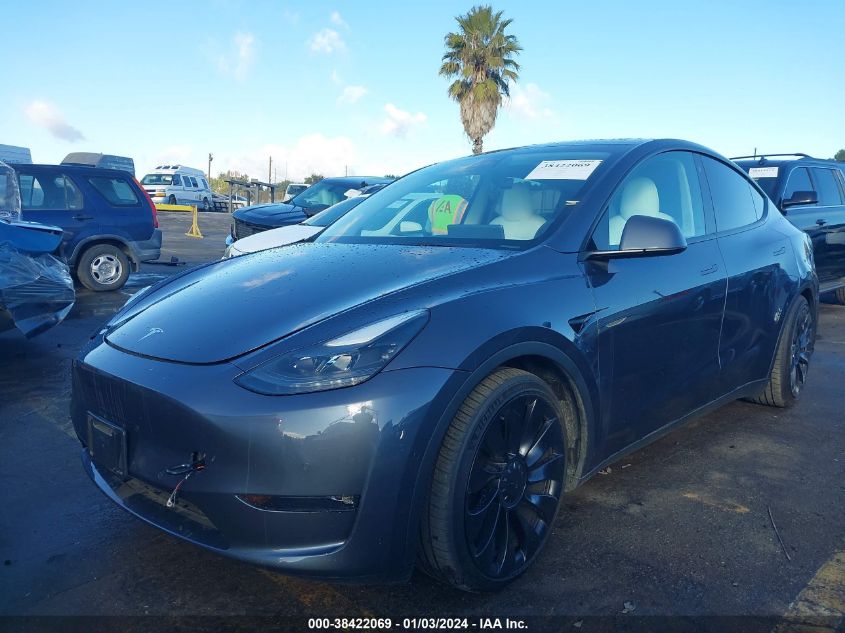 2022 TESLA MODEL Y PERFORMANCE DUAL MOTOR ALL-WHEEL DRIVE - 7SAYGDEF4NF524136