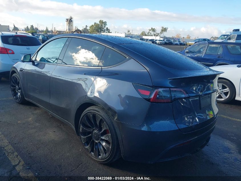 2022 TESLA MODEL Y PERFORMANCE DUAL MOTOR ALL-WHEEL DRIVE - 7SAYGDEF4NF524136