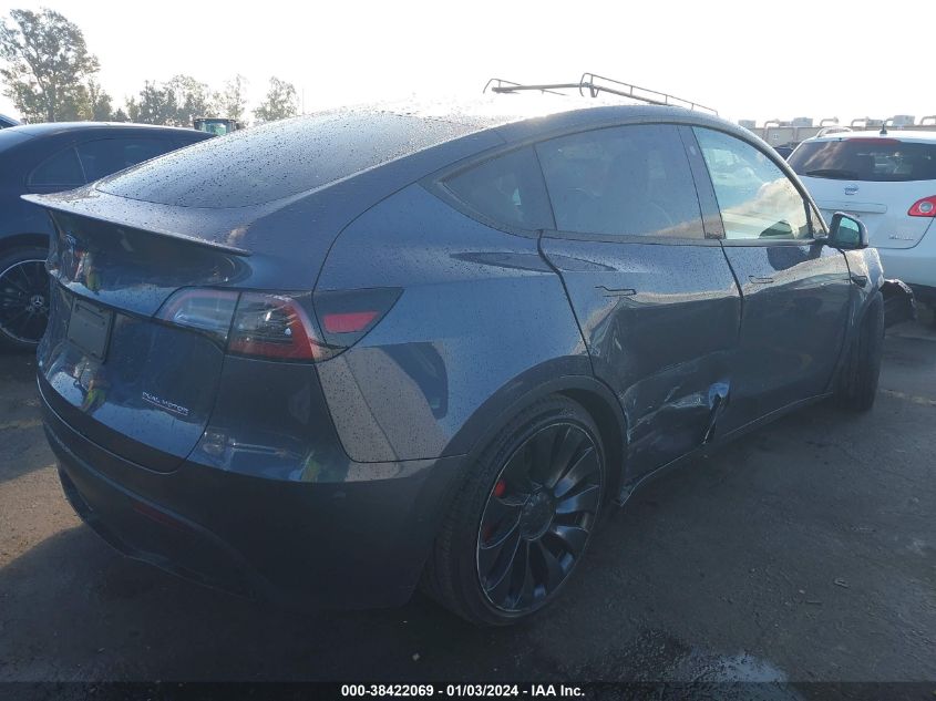 2022 TESLA MODEL Y PERFORMANCE DUAL MOTOR ALL-WHEEL DRIVE - 7SAYGDEF4NF524136