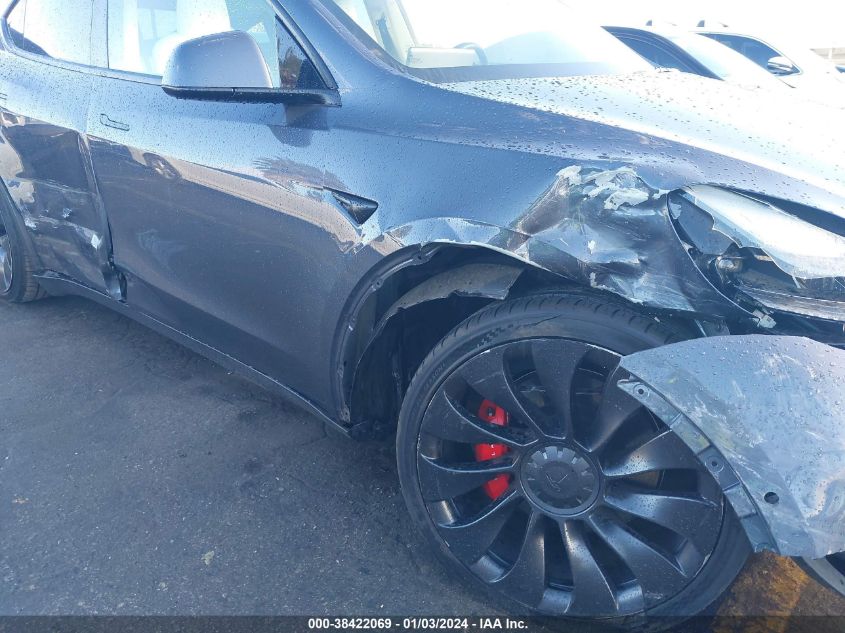 2022 TESLA MODEL Y PERFORMANCE DUAL MOTOR ALL-WHEEL DRIVE - 7SAYGDEF4NF524136