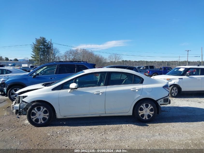 2015 HONDA CIVIC HYBRID - 19XFB4F37FE001188