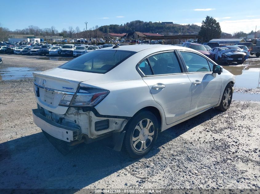 2015 HONDA CIVIC HYBRID - 19XFB4F37FE001188