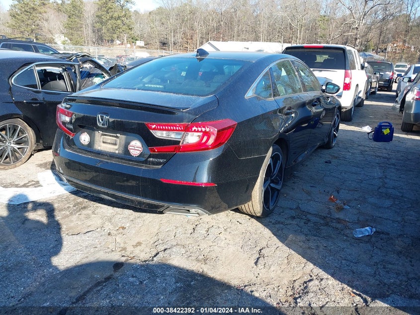 VIN 1HGCV1F38KA111951 2019 HONDA ACCORD SPORT