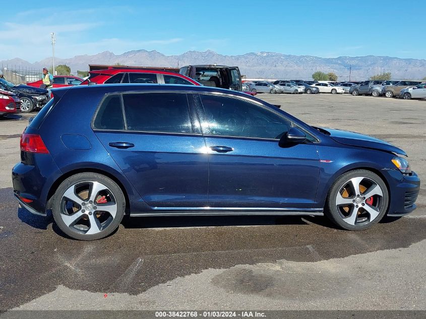 2015 VOLKSWAGEN GOLF GTI 2.0T AUTOBAHN 4-DOOR - 3VW4T7AU6FM038063