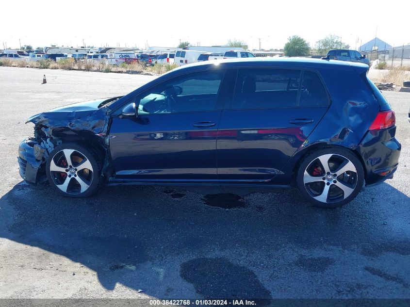 2015 VOLKSWAGEN GOLF GTI 2.0T AUTOBAHN 4-DOOR - 3VW4T7AU6FM038063