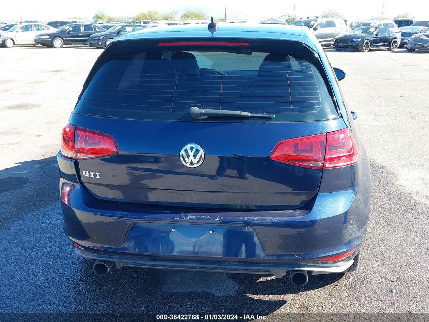 2015 VOLKSWAGEN GOLF GTI 2.0T AUTOBAHN 4-DOOR - 3VW4T7AU6FM038063