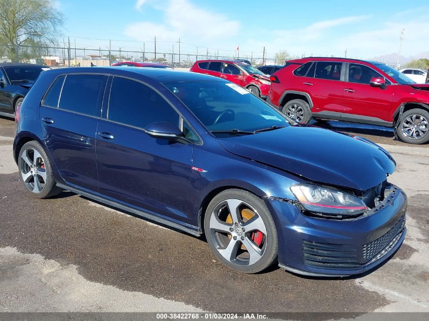 2015 VOLKSWAGEN GOLF GTI 2.0T AUTOBAHN 4-DOOR - 3VW4T7AU6FM038063