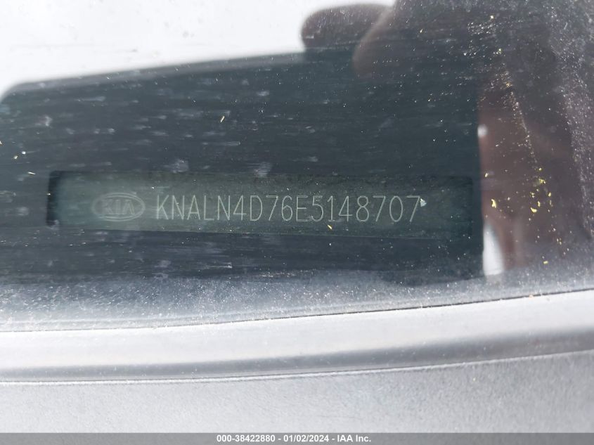 2014 KIA CADENZA LIMITED - KNALN4D76E5148707