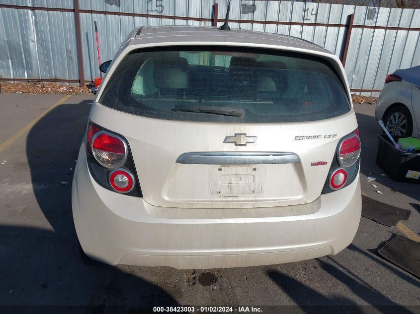 2013 CHEVROLET SONIC LTZ MANUAL - 1G1JF6SB6D4252623