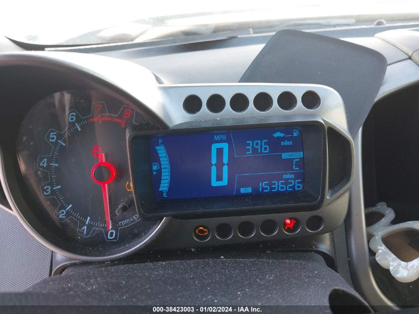 2013 CHEVROLET SONIC LTZ MANUAL - 1G1JF6SB6D4252623