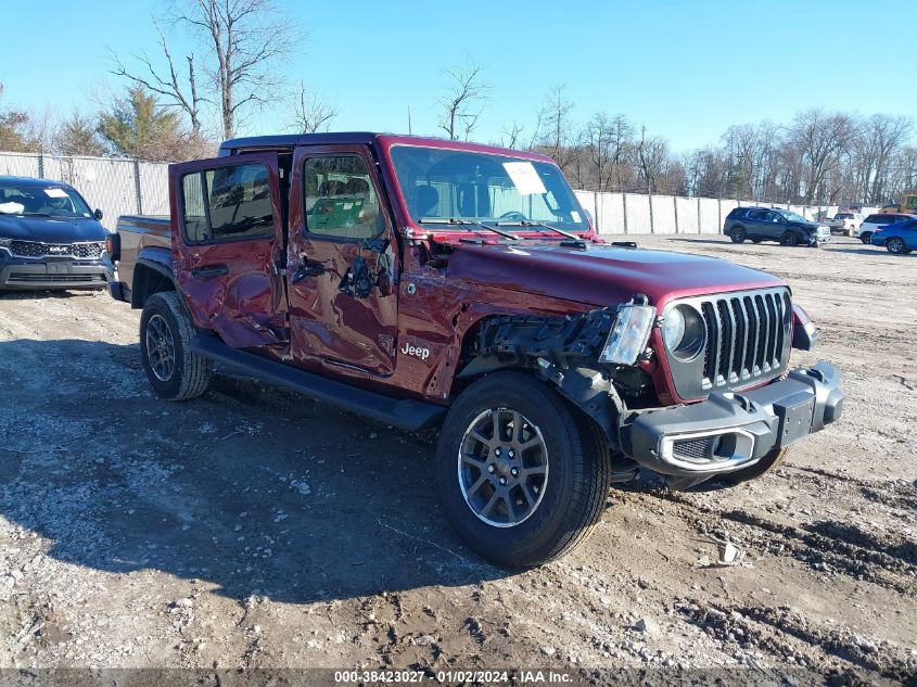 Lot #2525407843 2022 JEEP GLADIATOR OVERLAND 4X4 salvage car