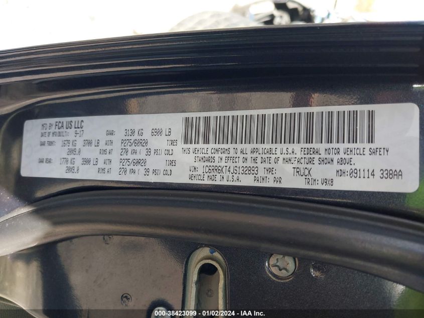2018 RAM 1500 ST - 1C6RR6KT4JS132893