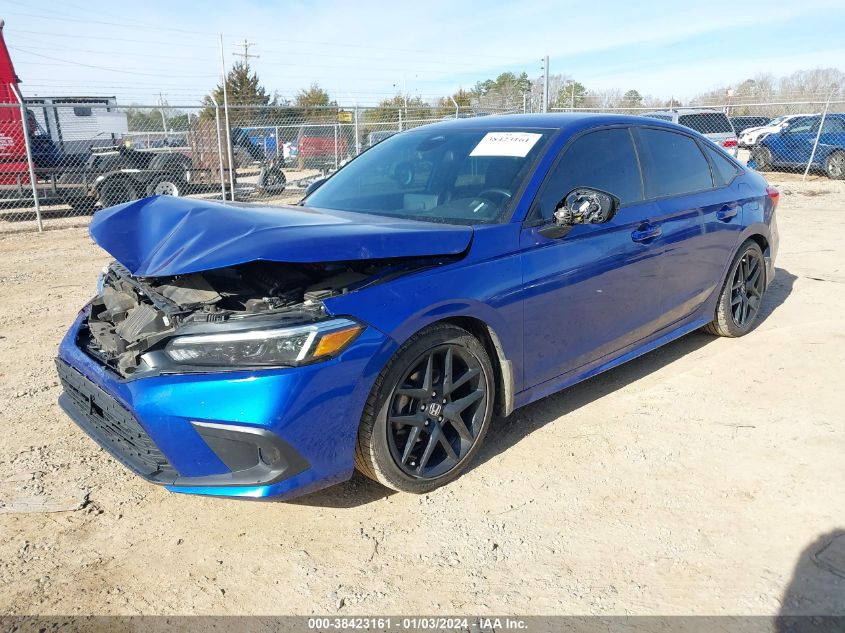 2022 HONDA CIVIC SPORT - 2HGFE2F52NH522157