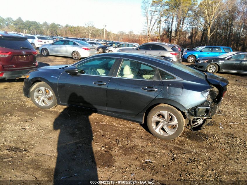 2019 HONDA INSIGHT EX - 19XZE4F57KE012966
