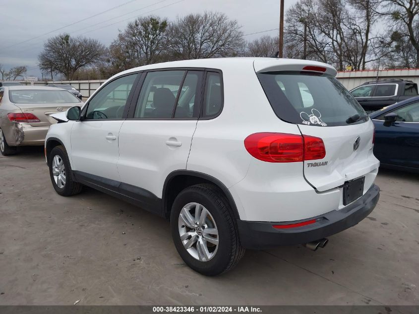 2014 VOLKSWAGEN TIGUAN S/SE/SEL/R-LINE - WVGAV3AX0EW601637