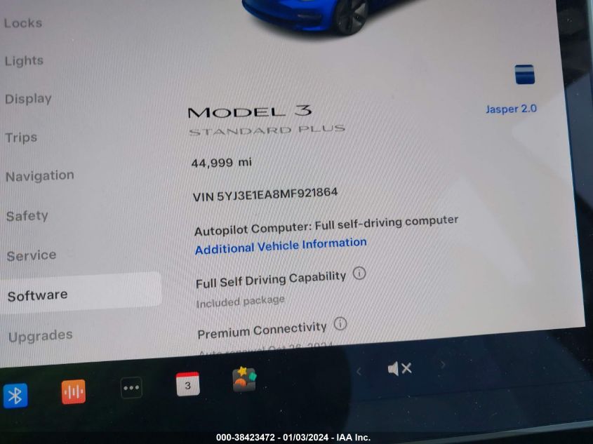 2021 TESLA MODEL 3 STANDARD RANGE PLUS REAR-WHEEL DRIVE - 5YJ3E1EA8MF921864