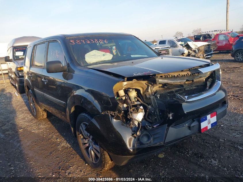 2013 HONDA PILOT LX - 5FNYF3H26DB014680