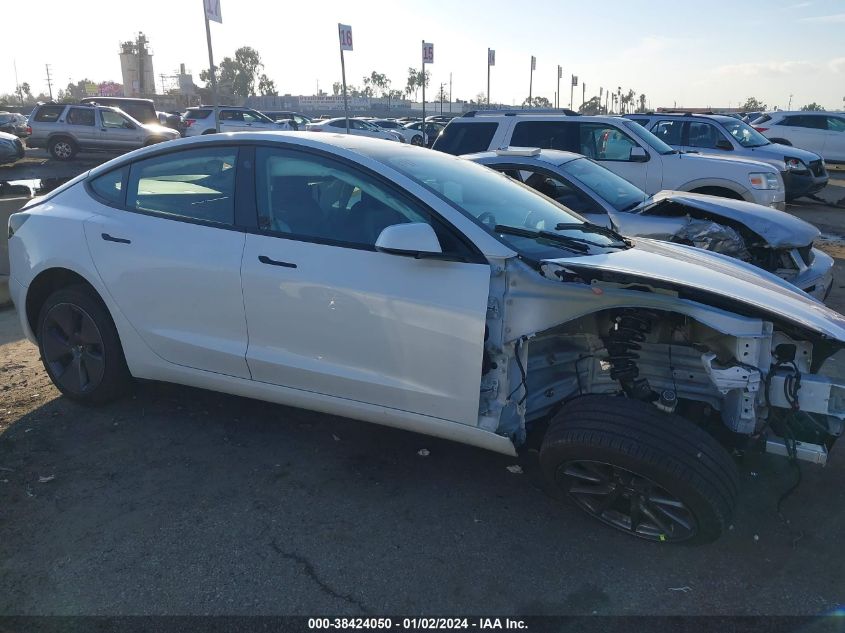 2022 TESLA MODEL 3 - 5YJ3E1EAXNF376557