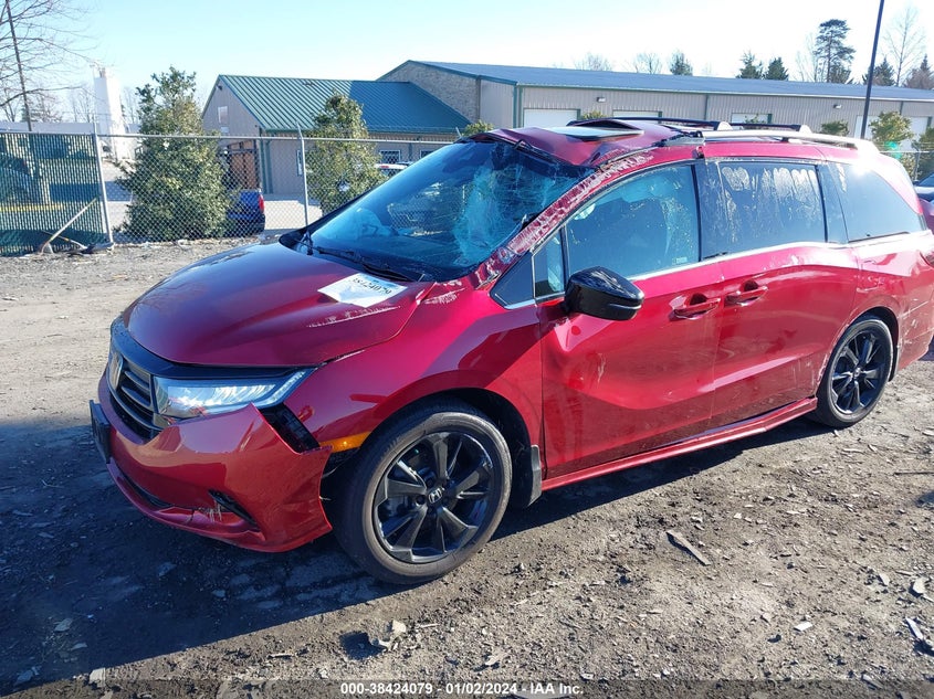 VIN 5FNRL6H72PB009782 2023 HONDA ODYSSEY SPORT