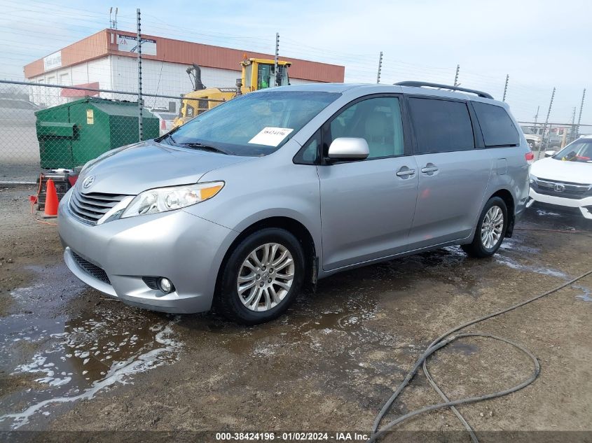 2013 TOYOTA SIENNA XLE V6 8 PASSENGER - 5TDYK3DC3DS287825