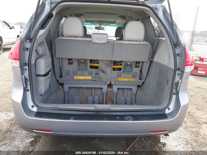 2013 TOYOTA SIENNA XLE V6 8 PASSENGER - 5TDYK3DC3DS287825