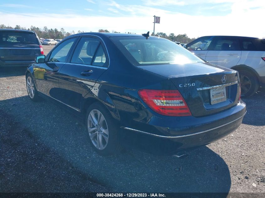 WDDGF4HB6DR281657 | 2013 MERCEDES-BENZ C 250