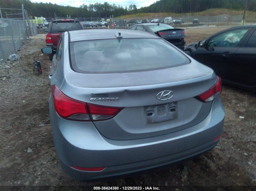 2016 HYUNDAI ELANTRA SE/SPORT/LIMITED - 5NPDH4AE2GH756986