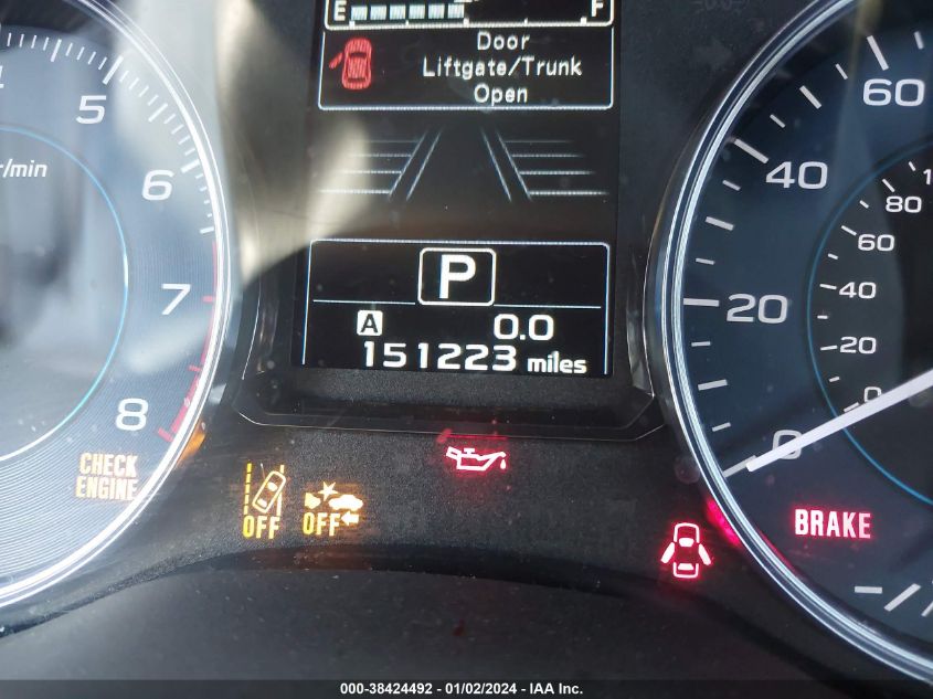 2015 SUBARU XV CROSSTREK SPORT LIMITED - JF2GPASC3F8305379