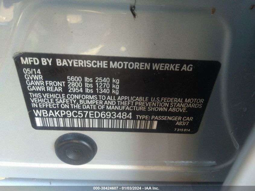 2014 BMW 550I XDRIVE - WBAKP9C57ED693484