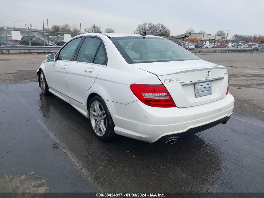 2013 MERCEDES-BENZ C 300 300 4MATIC - WDDGF8AB6DR265833
