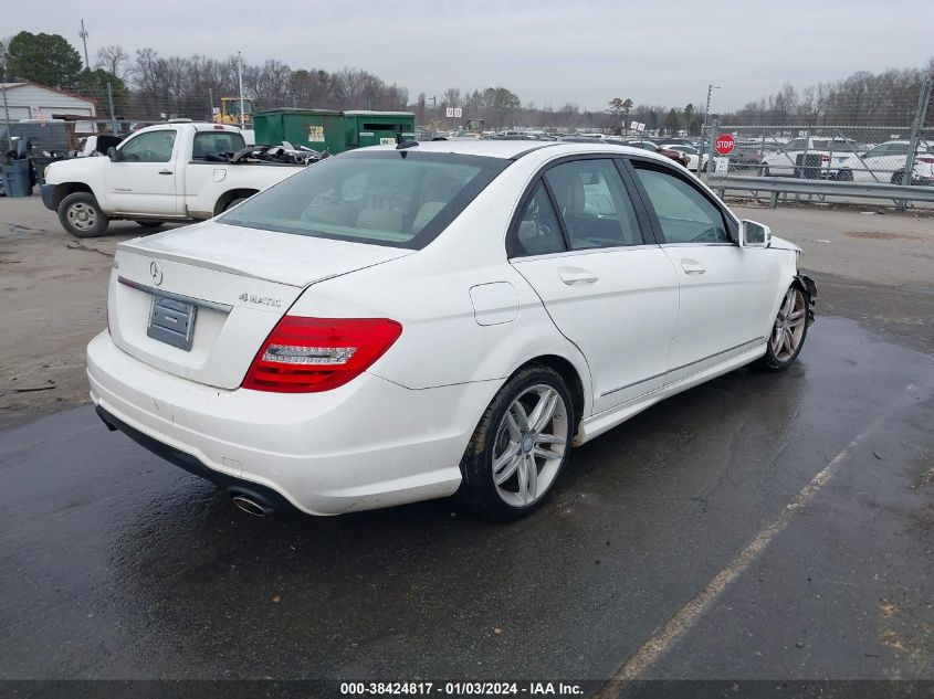 2013 MERCEDES-BENZ C 300 300 4MATIC - WDDGF8AB6DR265833