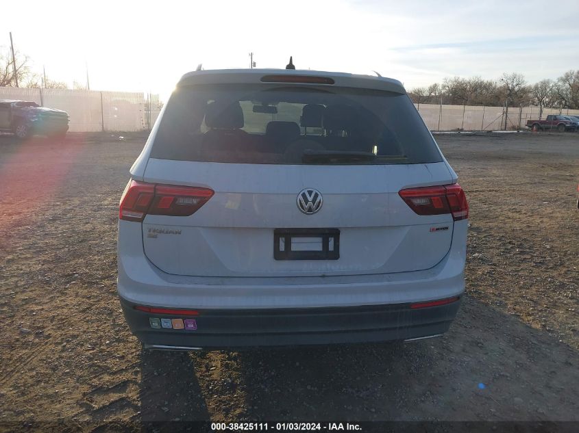 2019 VOLKSWAGEN TIGUAN SE/SEL/SEL R-LINE JET-BLA - 3VV2B7AX0KM029460