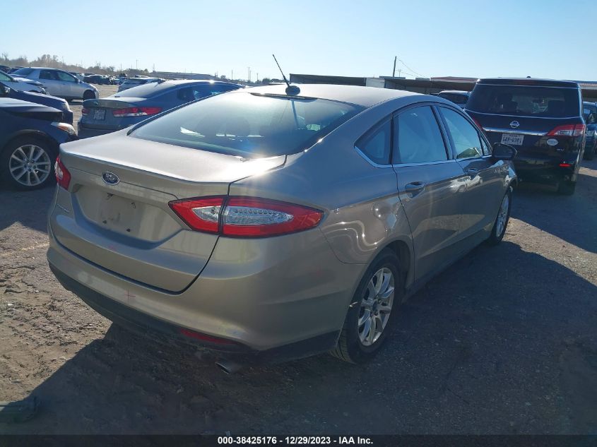 2015 FORD FUSION S - 3FA6P0G74FR118298