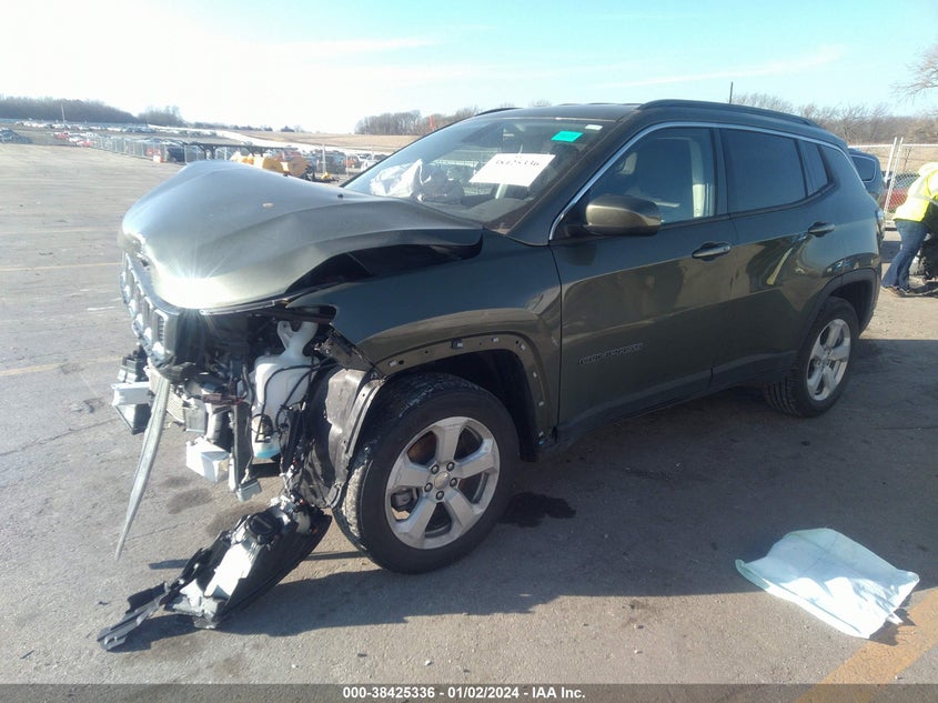 VIN 3C4NJDBB9LT251812 2020 JEEP COMPASS LATITUDE