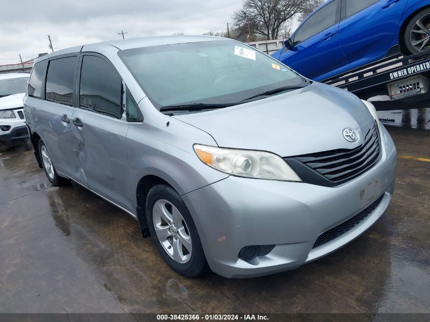 2014 TOYOTA SIENNA L V6 7 PASSENGER - 5TDZK3DC9ES501089