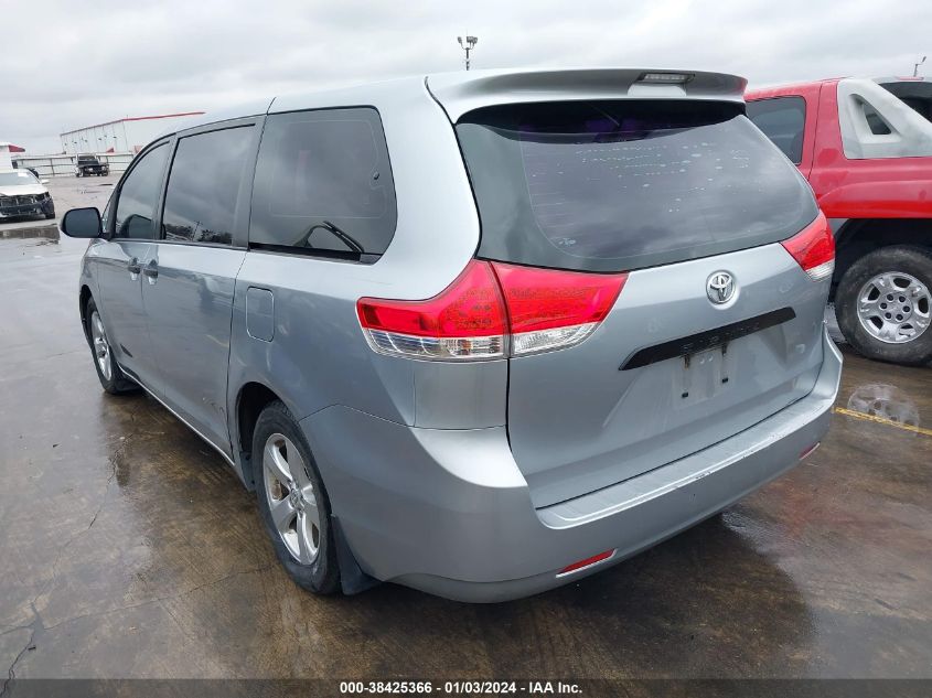 2014 TOYOTA SIENNA L V6 7 PASSENGER - 5TDZK3DC9ES501089
