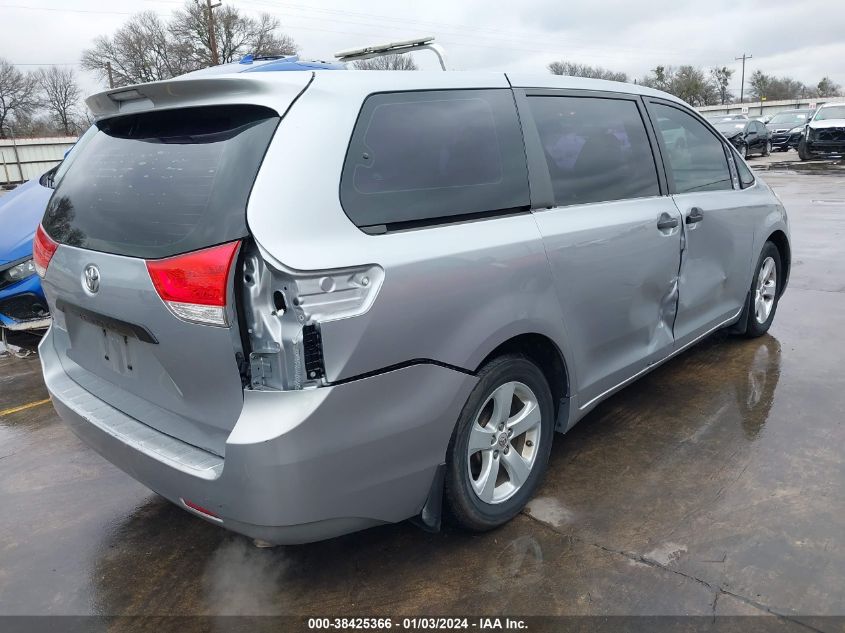 2014 TOYOTA SIENNA L V6 7 PASSENGER - 5TDZK3DC9ES501089