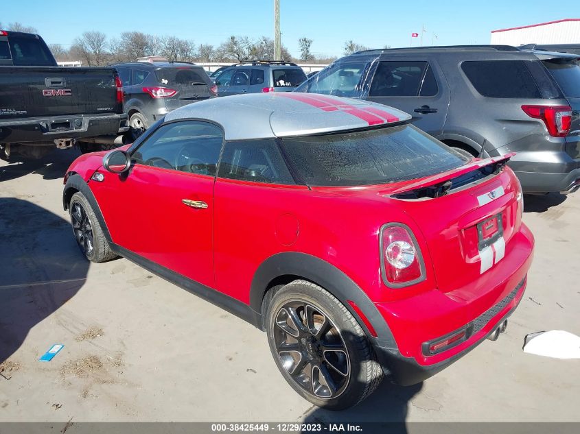 2013 MINI COUPE COOPER S WMWSX3C52DT408661